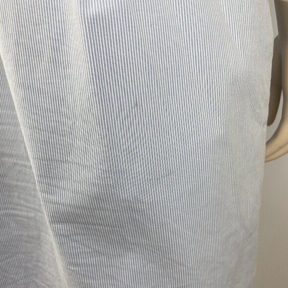 TOMMY HILFIGER Preppy Coastal Blue & White Stripes Sleeveless Mini Dress Size 8 - Picture 12 of 12